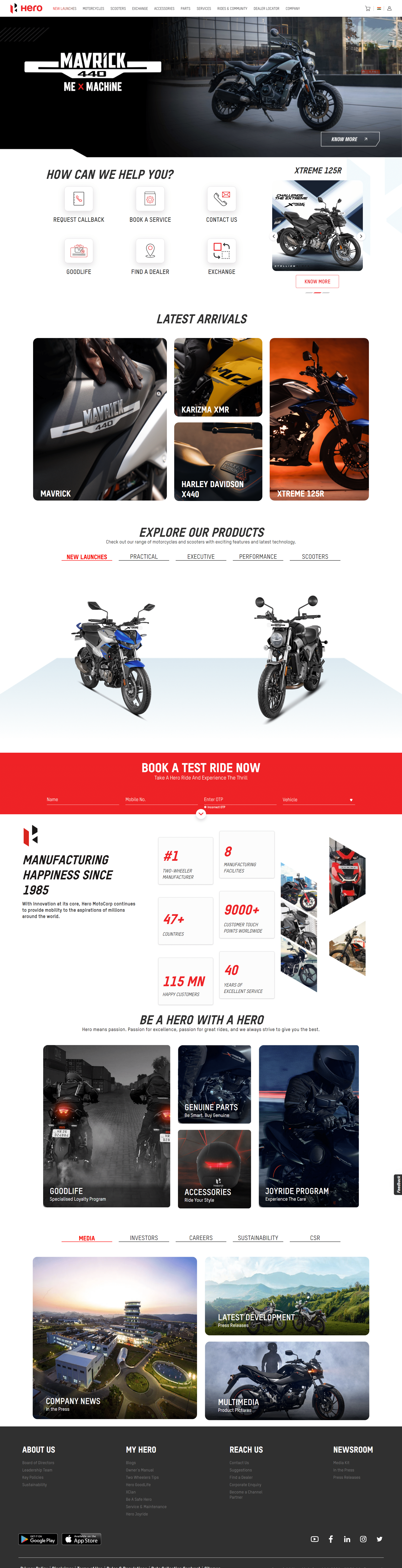 Digital Signage App for India’s Leading Two Wheeler Brand – Hero